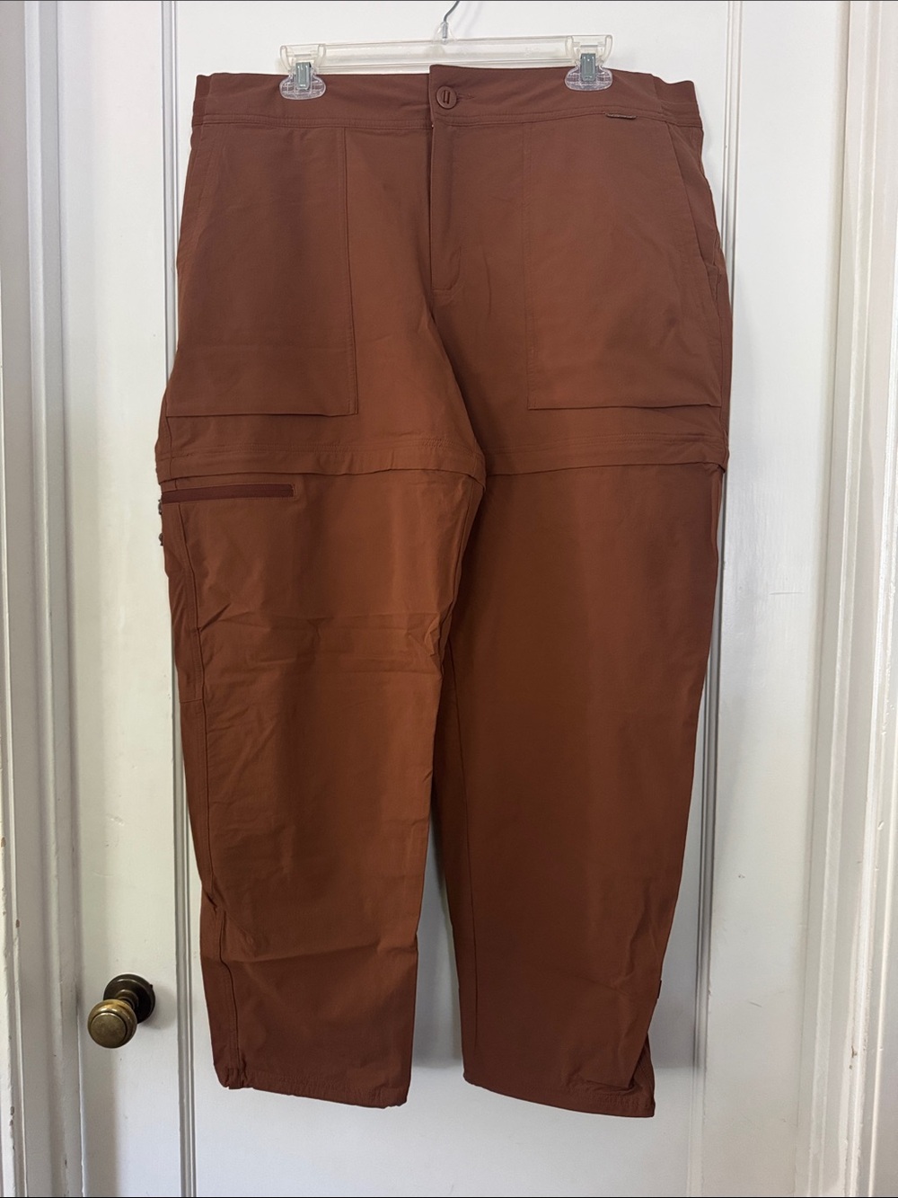 REI Women's Wide-Leg Convertible Cargo Pants - Rust